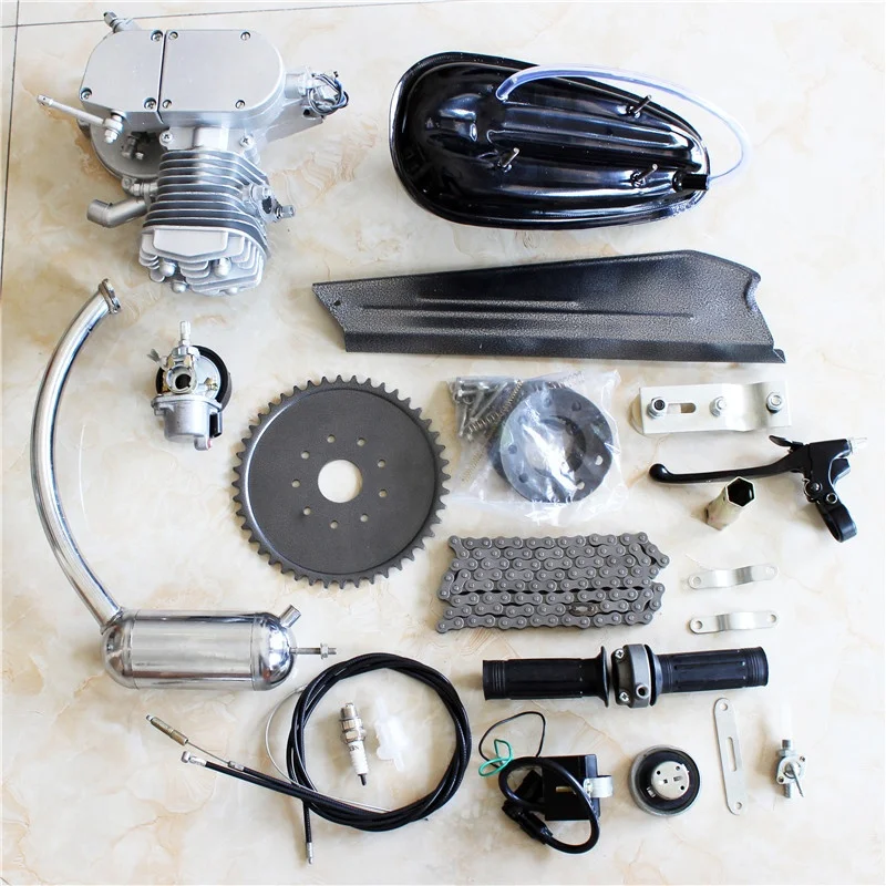 Bike Engine Kit 80CC 2-Stroke Gas Engine Motor Kit for Build Motorized  Bicycle