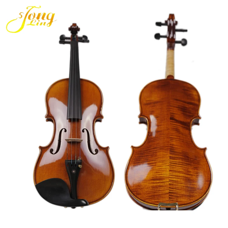 TongLing Music China Handmade High Quality Top Spruce Varnish Violin