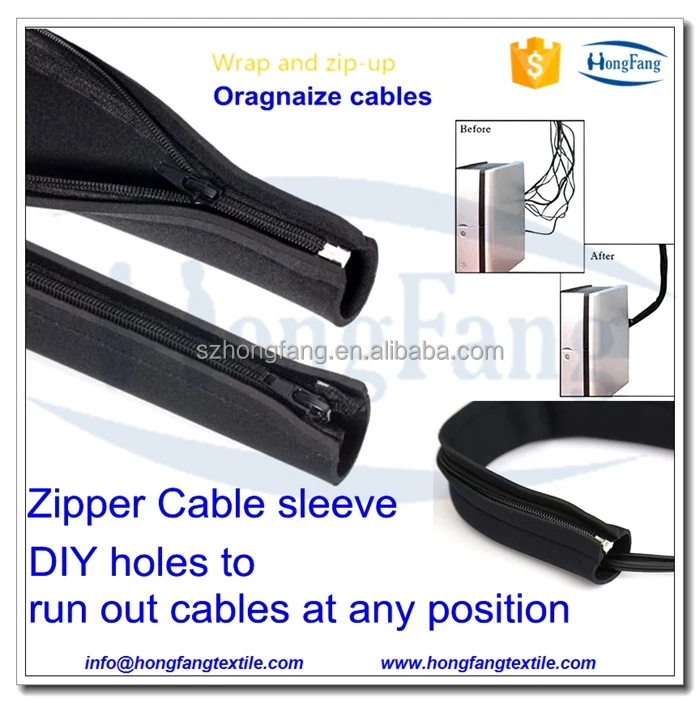 Неопреновый чехол для кабеля на молнии