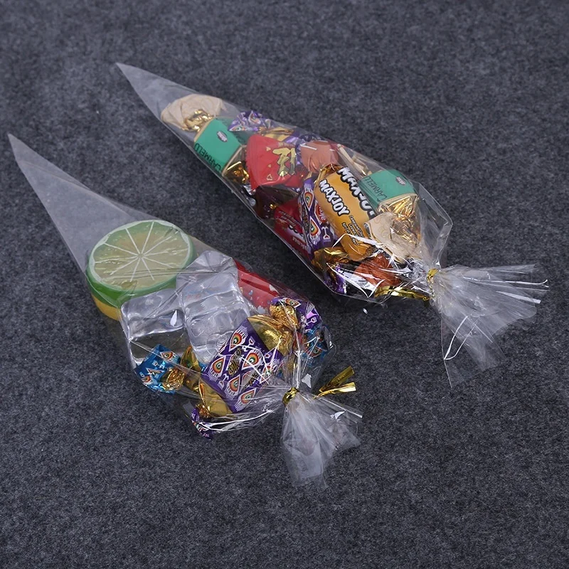 Large Clear Cone Cello Bags - Party Time, Inc.