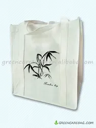 Биоразлагаемые бамбуковые нетканые ручные сумки, сумки из натурального волокна для покупок, 100% переработанные сумки
