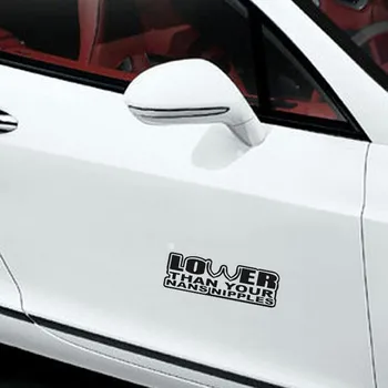 Funny Lower Than Your Nans Nipples Car Sticker Decal For Jdm