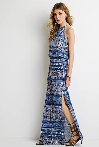 Moda Nuevo Estilo Tribal Vestido Maxi De Impresión - Buy Vestido De Nuevo  Product on Alibaba.com