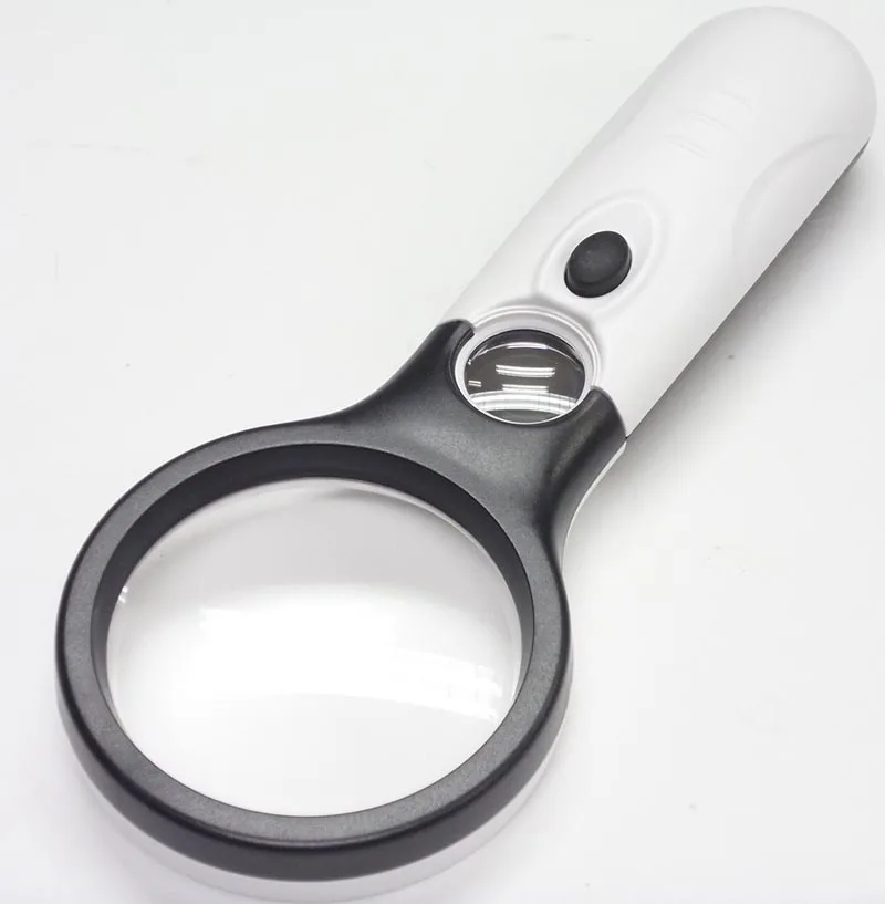 3 LED Magnifier Made in China, Glass Lens Magnifier Free Sample OEM Paper Box