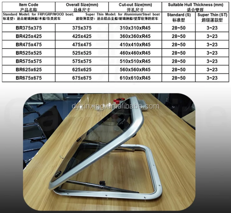 Морские принадлежности окна из нержавеющей стали для