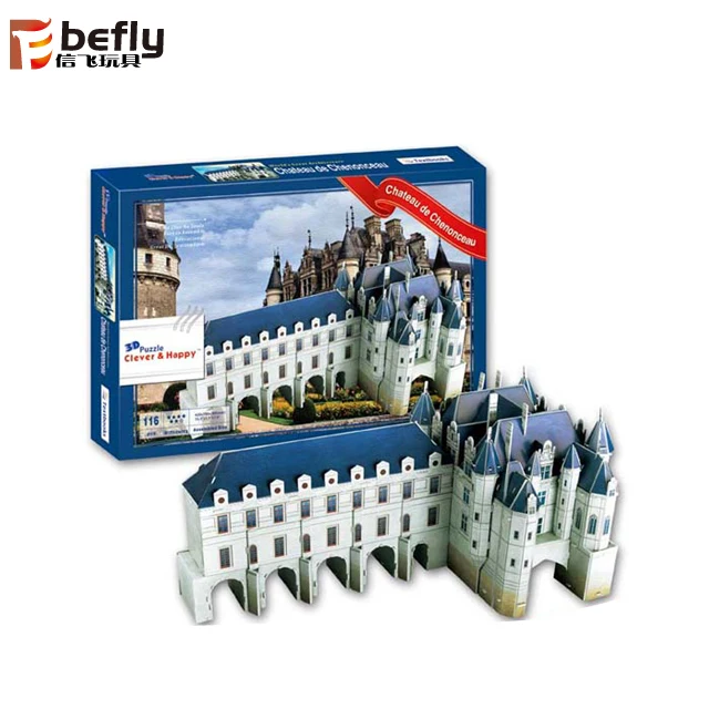 Chateau De Chenonceau France 3d Eps Well Known Architecture Paper Puzzle Buy Paper Puzzle Architecture Paper Puzzle 3d Paper Puzzle Product On
