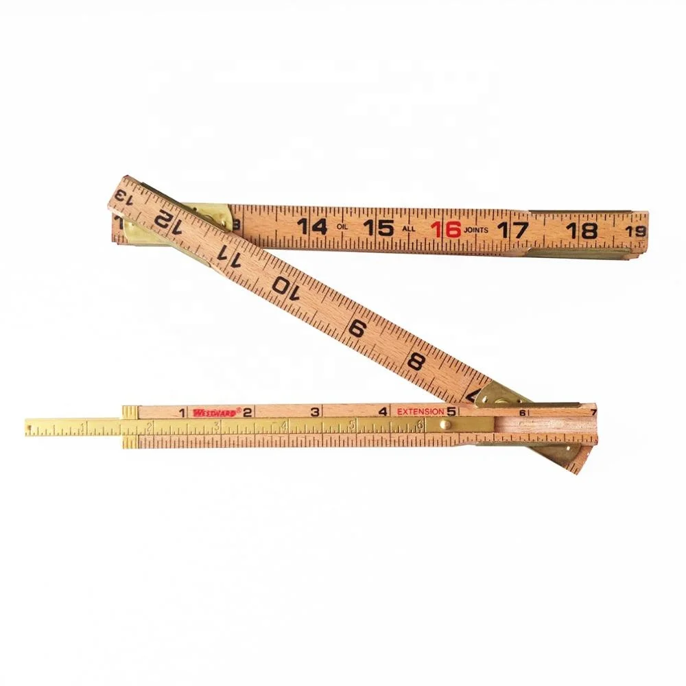 Высококачественная складная линейка из Букового дерева с удлинителем