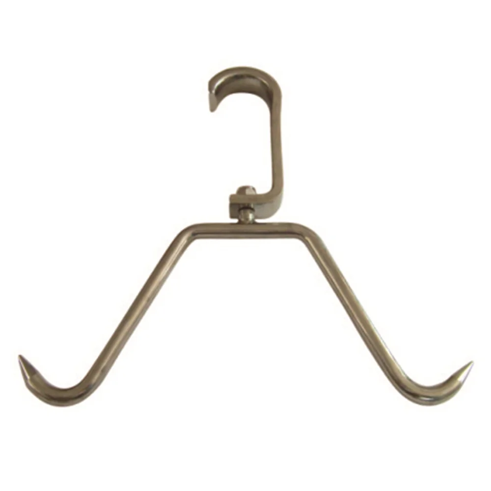 Slaughter hook for pig carcass processing