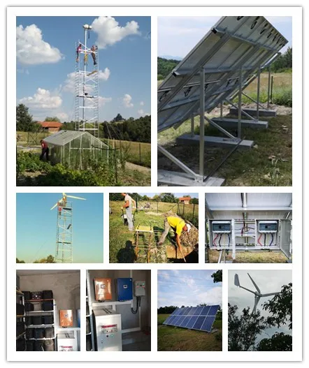 Off Grid Wind Solar Hybrid Power System 1000W Wind Turbine 600W Solar Panel for Home Use