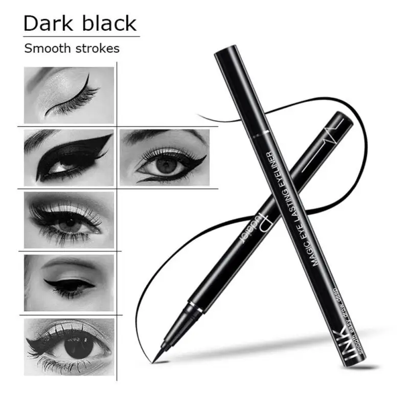 dark black eyeliner