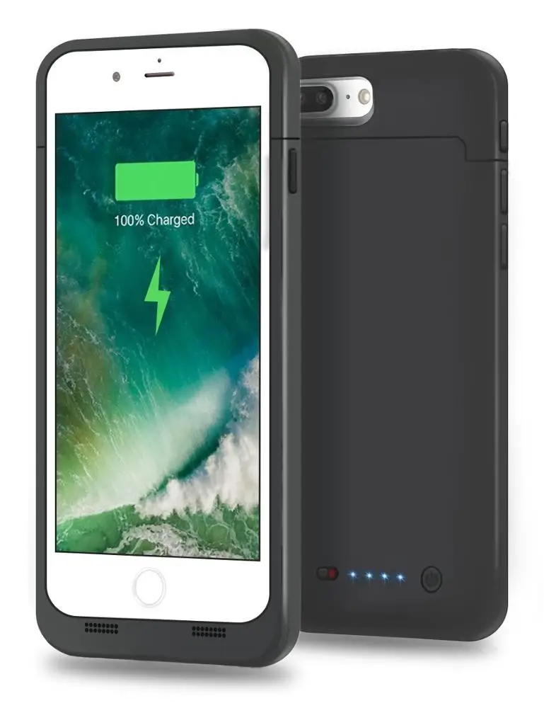 Новейший дизайн сок аккумулятор чехол для IPHONE 7 / 8 PLUS, чехол для аккумулятора AMAZON горячие продажи прямая продажа с фабрики