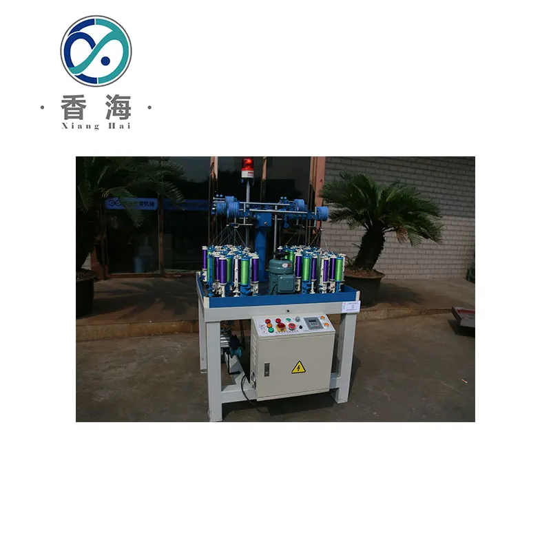 80 Серия 16 шпиндель 4 головки круглая эластичная лента вязальная машина