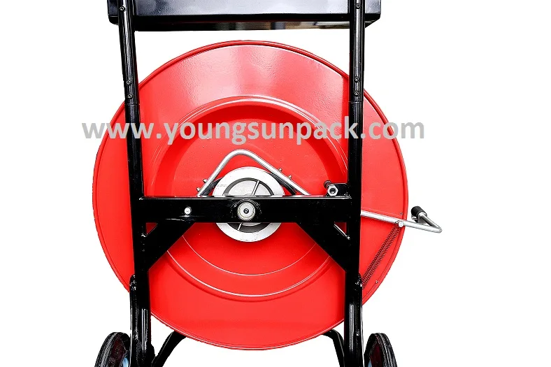 PP PET Straps Manual Strapping Dispenser for Barrel/Case Packaging Cart Tool