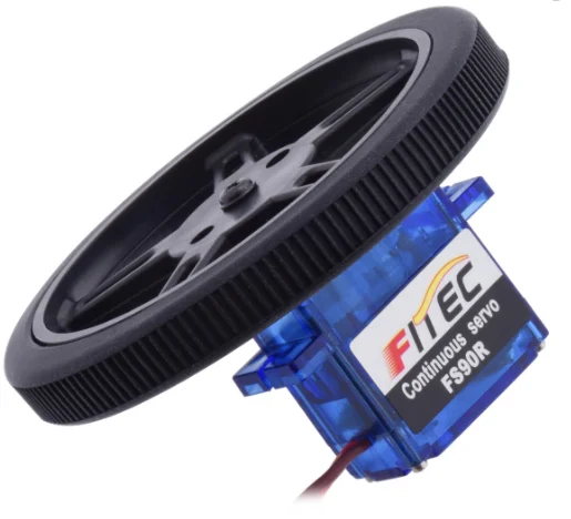 FEETECH Stemedu FS90R Lot De 4 Servomoteurs Micro RC 9 G 6 V 1,5 - 5