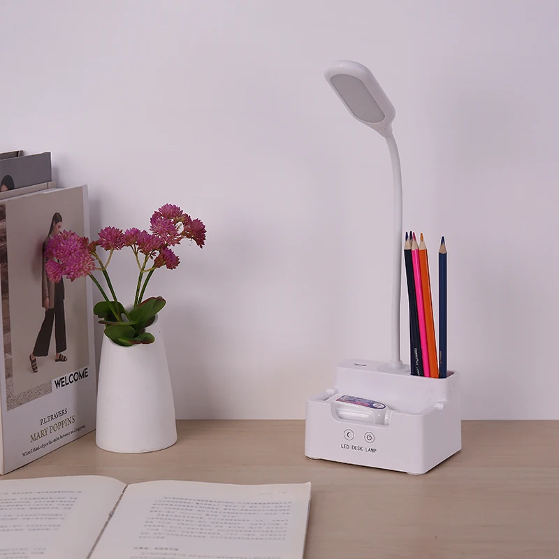 Touch Folding Desk Table Light Lamp Bedroom Lamp that can charge mobile phone and mini fans