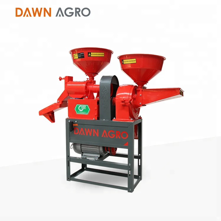 DAWN AGRO Portable Combined Rice Mill Machine with Flour Mill Machine