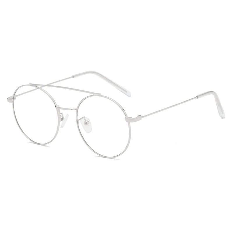 double bridge round eyeglasses