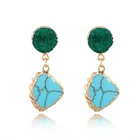 Free shipping vogue style turquoiste dangle earrings party wear earrings for women