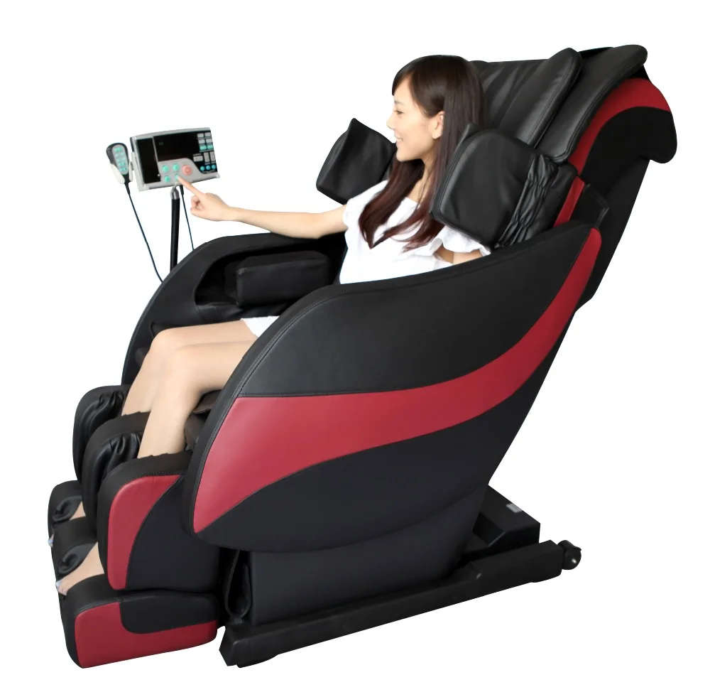 High quality Burgundy Metal Portable massage Chair