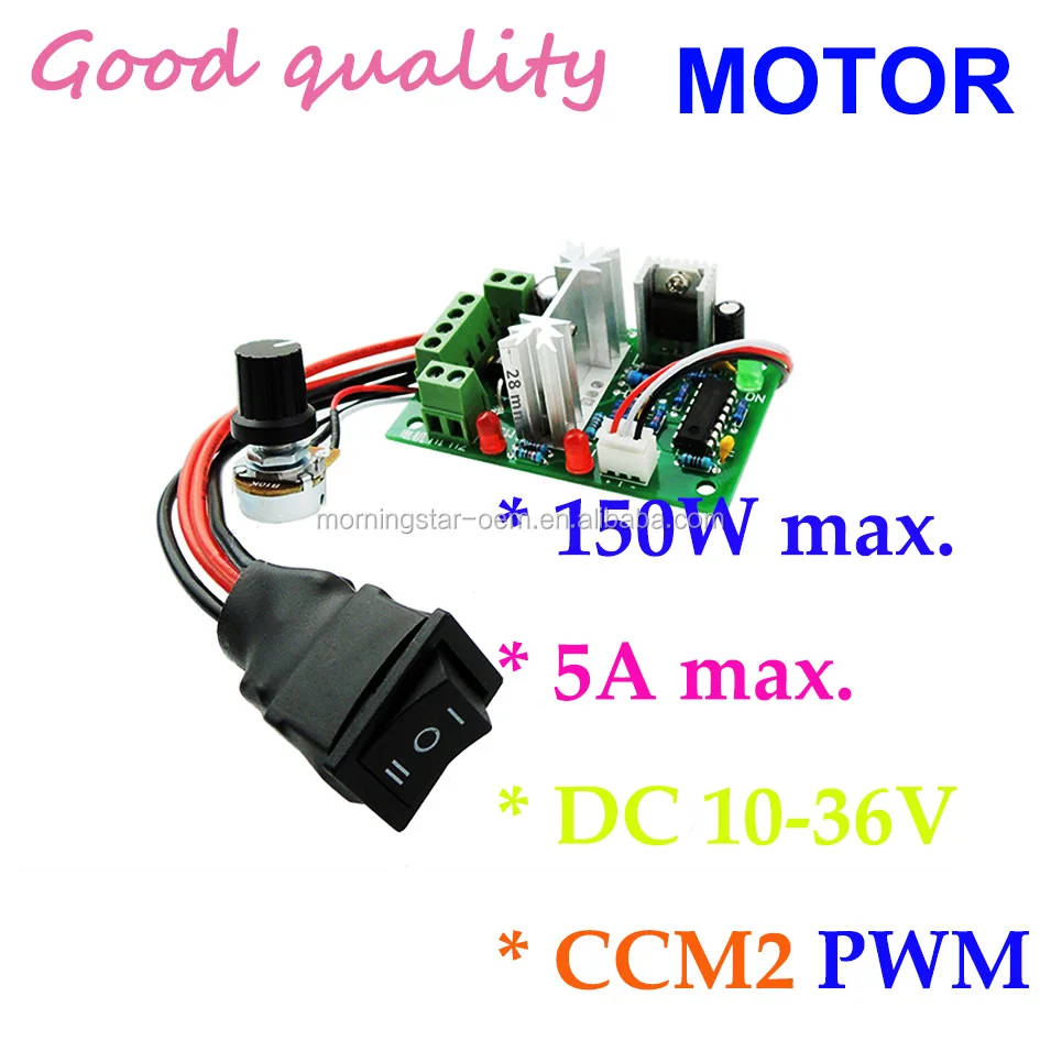 Voltage regulator 10v 12v 24v 3a pwm motor speed controller reversible 