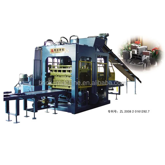 QT10-15 Strong Vibration Table Auto Hollow Brick Machine
