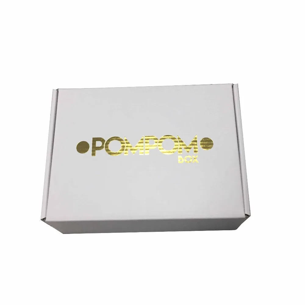 Печатная упаковочная картонная коробка с задним логотипом