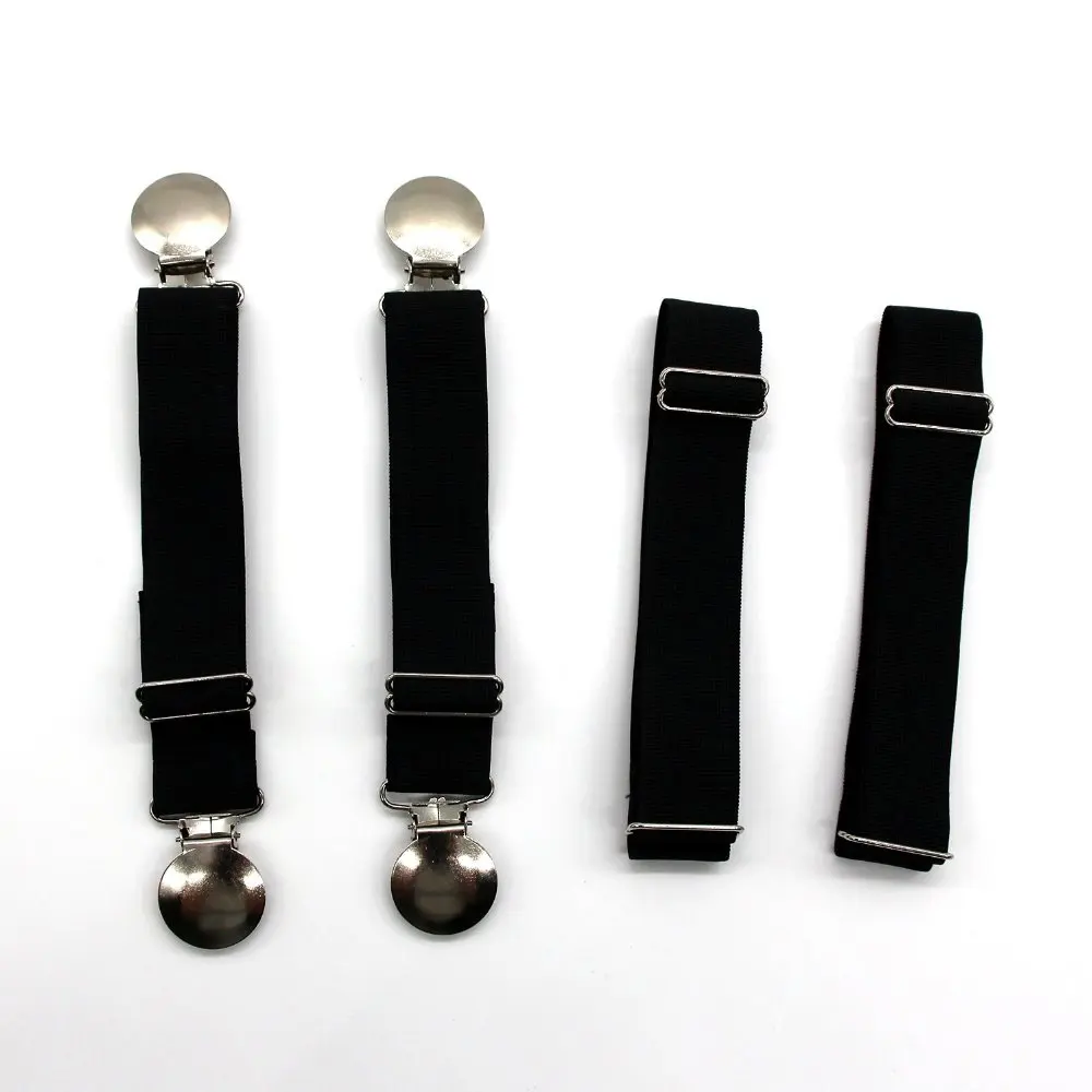 Elastic Boot Clips Straps Pant Stirrups with Extra Clips Elastic Leg Straps 