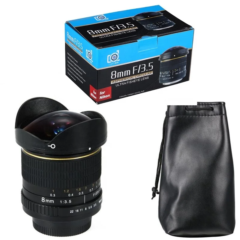 Super Wide Angle Anamorphic Circle Fisheye Fish Eye Dslr Lenses Camera Lens