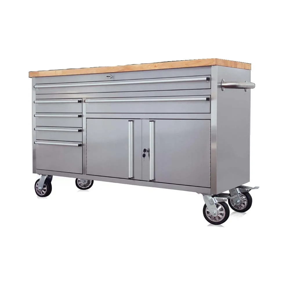 Mobile Garage Storage Cabinet 60 Inch Mechanics Work Bench Rolling Tool Box Buy Mechanics Work Bench