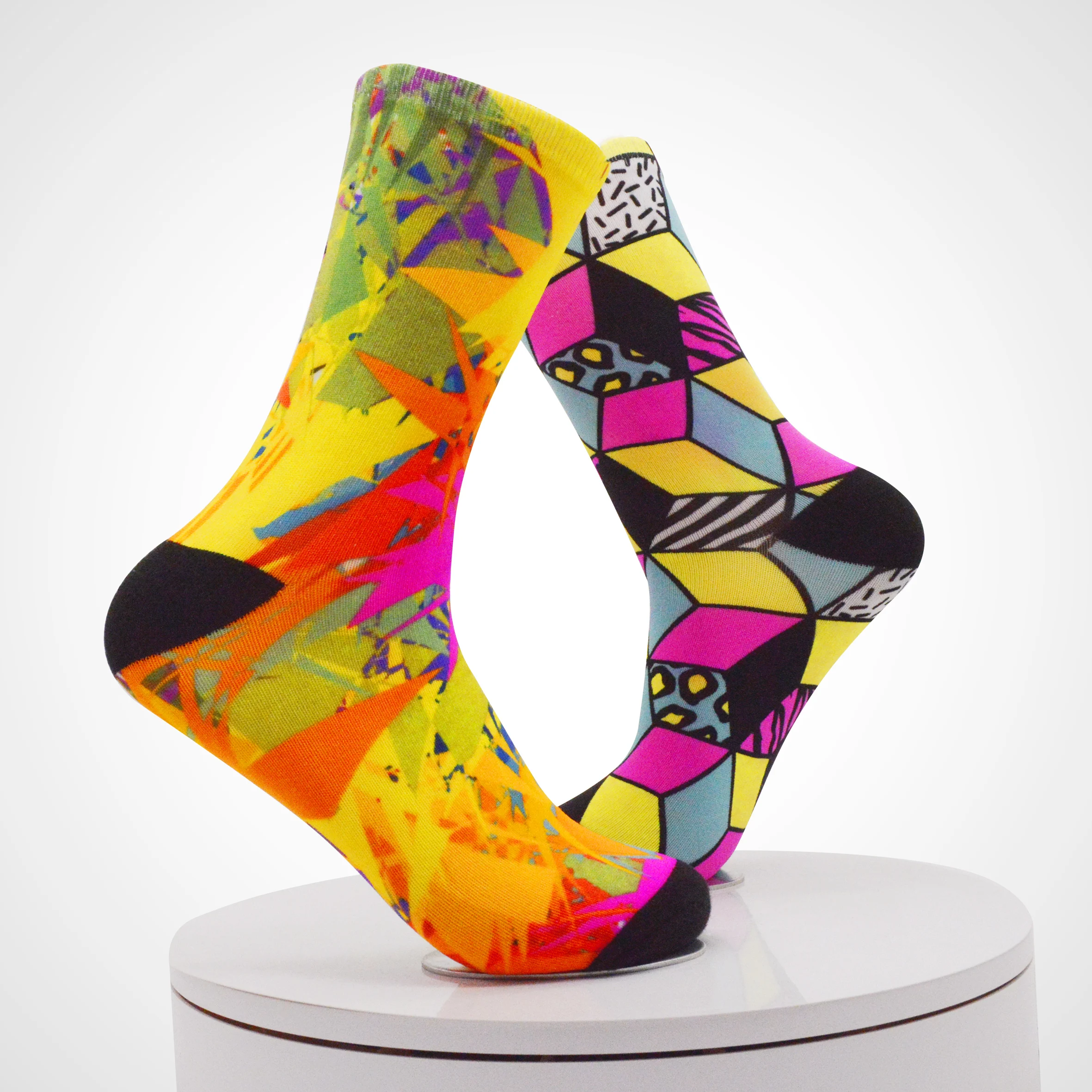 360 Degree 3D Printed Sublimation Socks Cotton Custom Print Socks With Your Pattern