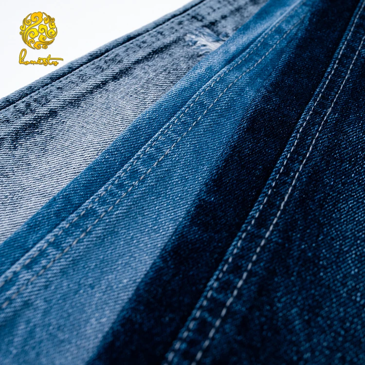 Blue Slubby Denim Fabric Use Jeans