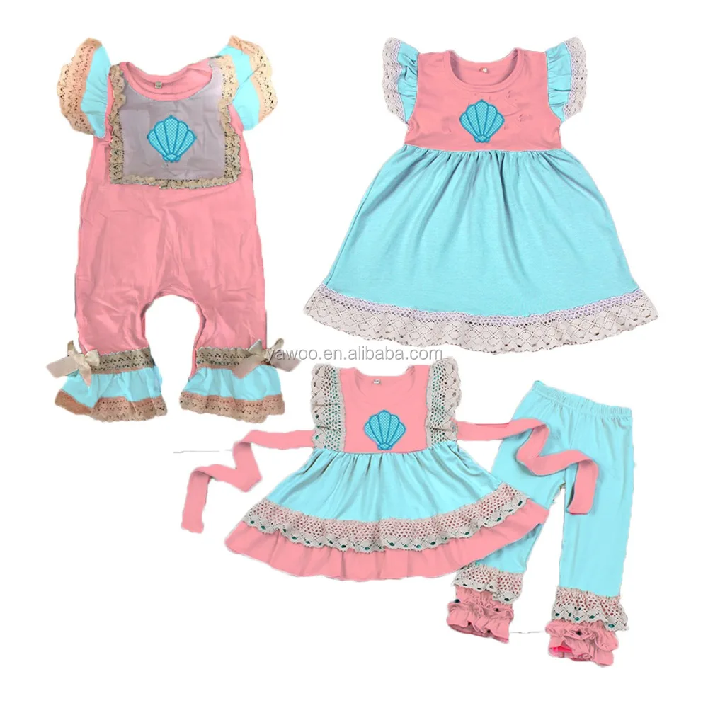 Yawoo 贝壳贴花海主题女婴兄弟精品服装童装 Buy 儿童服装 儿童精品服装 儿童服装套装product On Alibaba Com