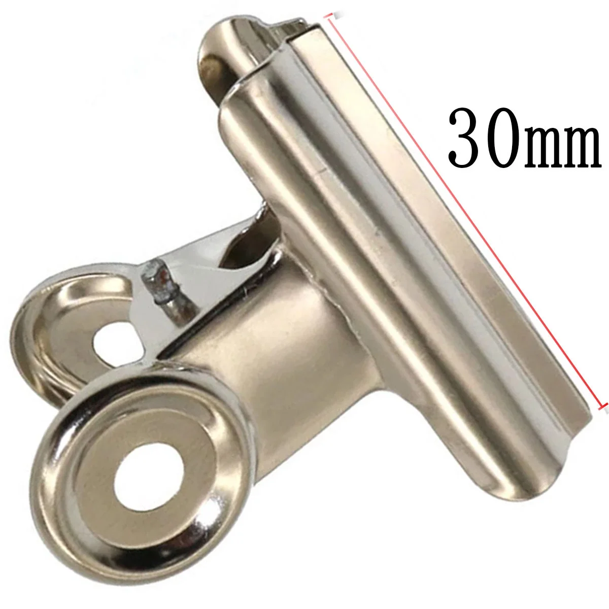 Круглые зажимы в форме бульдога 30 мм 72 шт. горные из нержавеющей стали для офисных принадлежностей