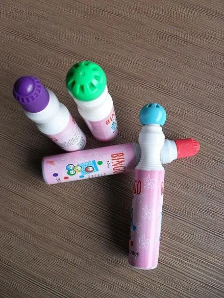 Оптовая продажа дешевые яркие маркеры в горошек 10 мм губчатые наконечники для бинго чернильные игр