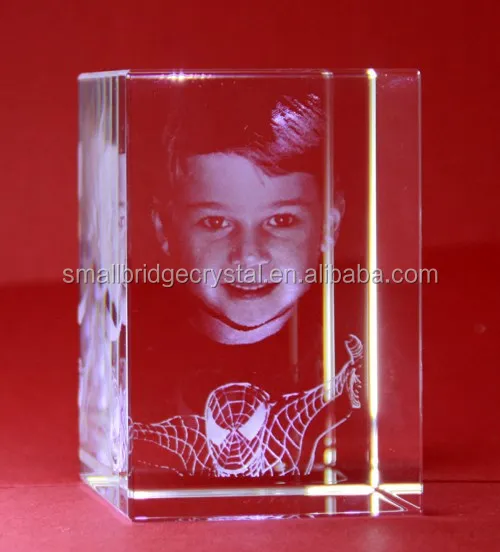 3D laser crystal cube photo frame