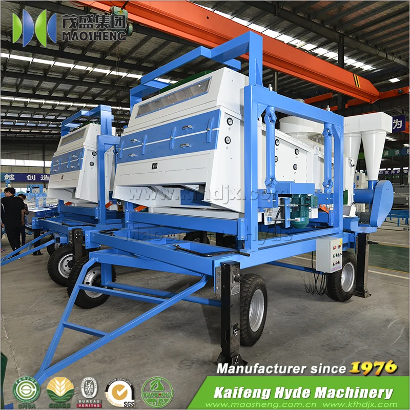 Mobile Type Hemp Processing Classification Equipment Flax Hemp Seed Processing Machine