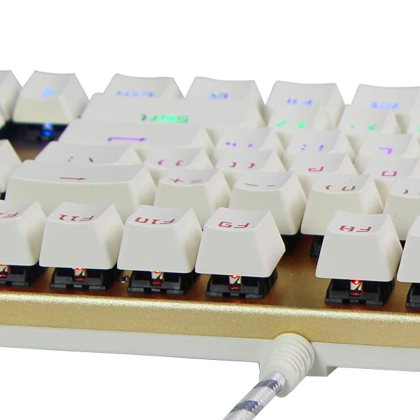 Mechanical Keyboard with Blue Switches RGB Backlit 104-Key Gaming Keyboard