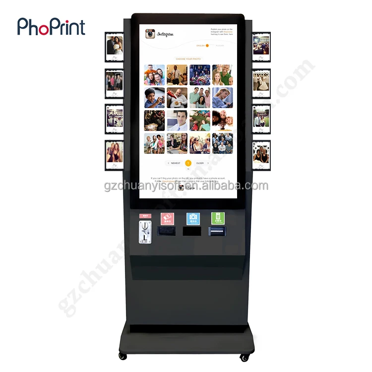 Хорошо продаются во всем мире 42 дюймов сенсорных экранов Photo Booth с жк-дисплеем