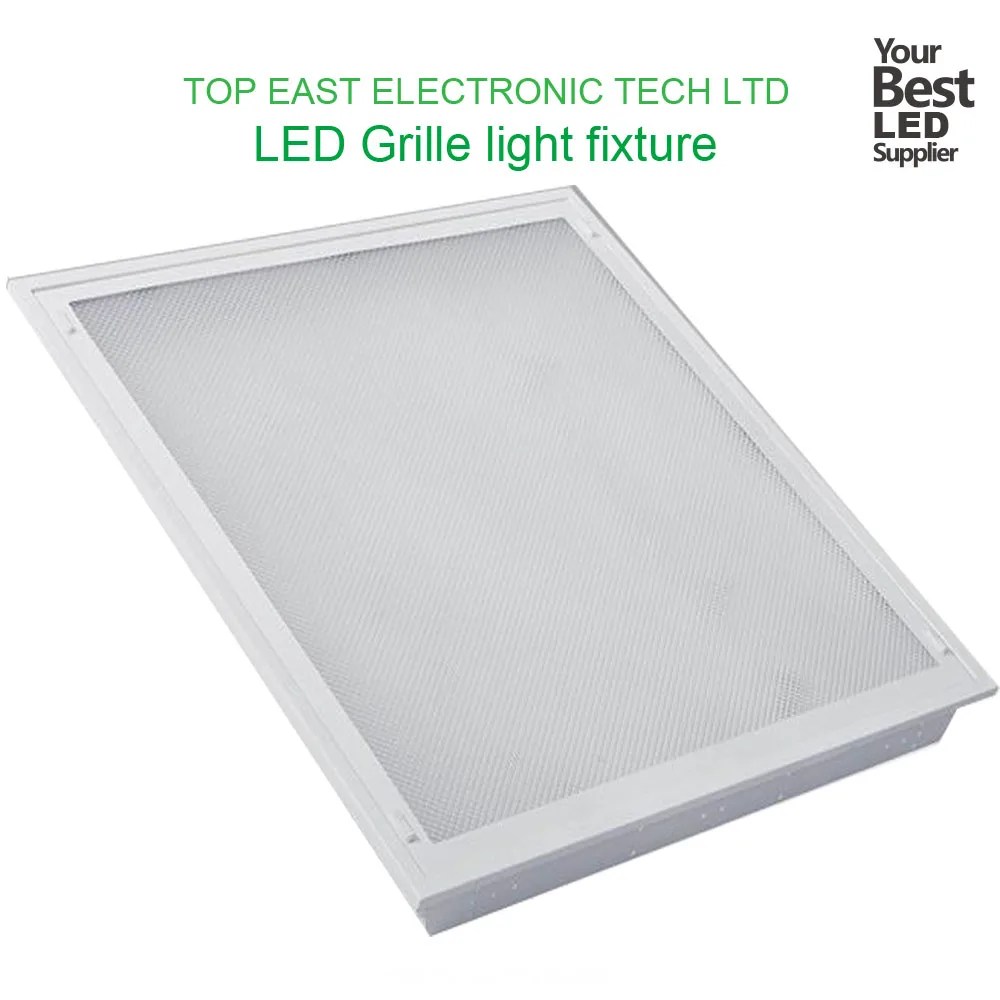 Modern Design Recessed LED Grille Light 4X9w T8 Tubes Louver Troffer Fixture for Office Use Aluminum Body Material Factory Price