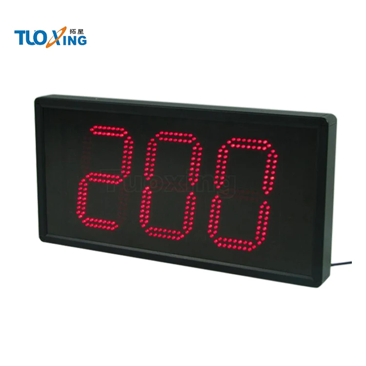 Portable 6 Inch 3-Digit Manual Timer Digital 999 Days Countdown Clock Green Remote Control Electronic Theory Product