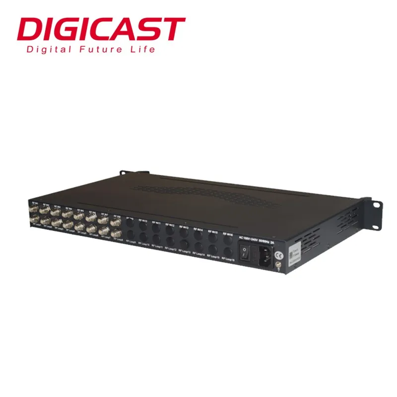 DMB-9016B-8 IPTV OTT вещания системы 8 каналов ИИР-цифра спутниковый телевизионный ресивер профессиональный приемник с мультикастом Unicast UDP