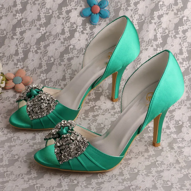 sachin and babi light blue dress Emerald Green Loafers | Amali Enzo