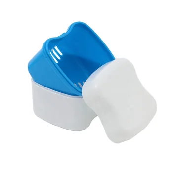 OEM Dental Storage Cleaning Bath Matched Brushes Wholesale Plastic Denture Box