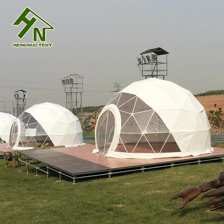 Spherical Structure Trade Show Geodesic Tent Dome 6m with Round Real Door