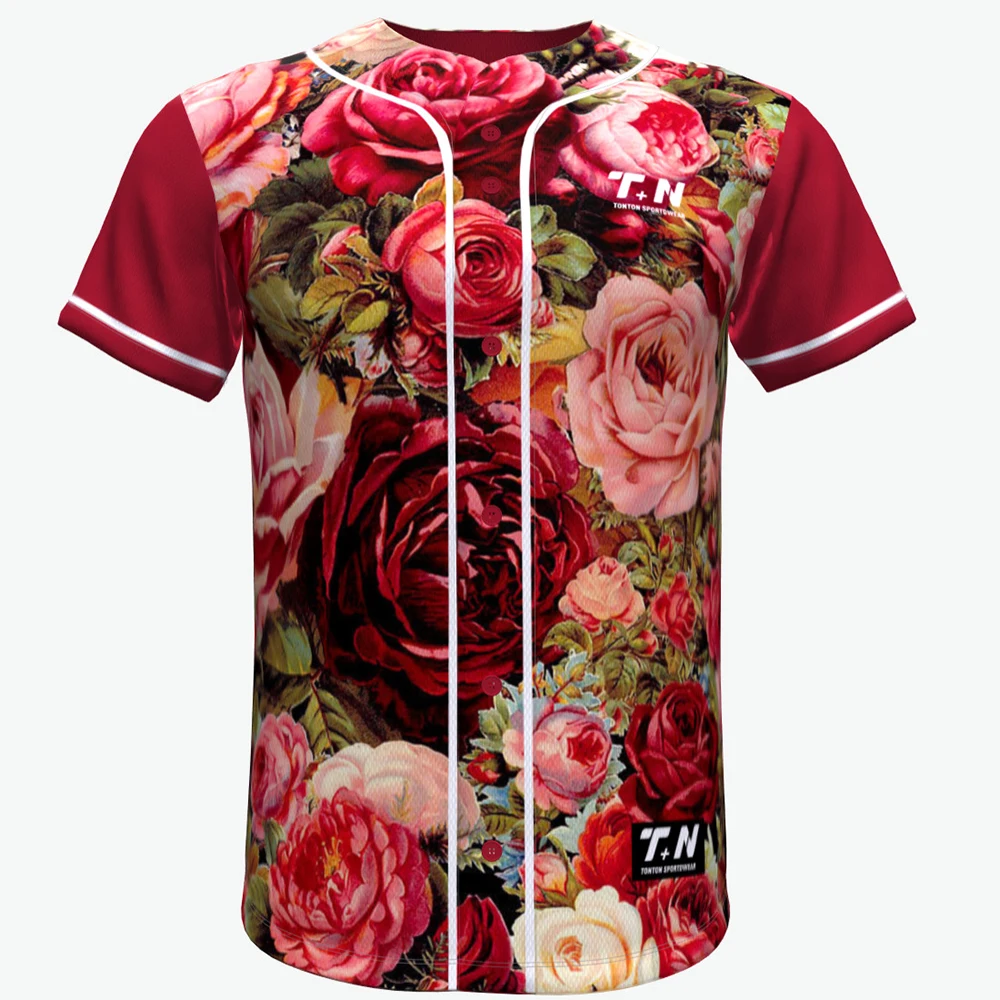 China Tonton sportswear Camo Baseball Jerseys with Custom Design