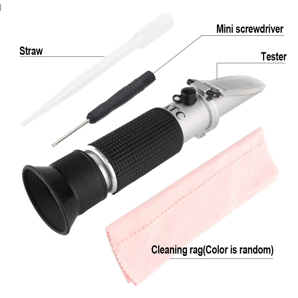 Brix Meter Salinity Meter Refractometer Two in One Sweetness Meter Food Soup Saltiness test RZ134