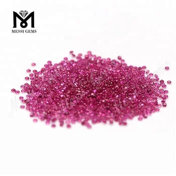 Hot Sale Loose Round 1.3mm Small Size Natural Ruby Gemstone Price