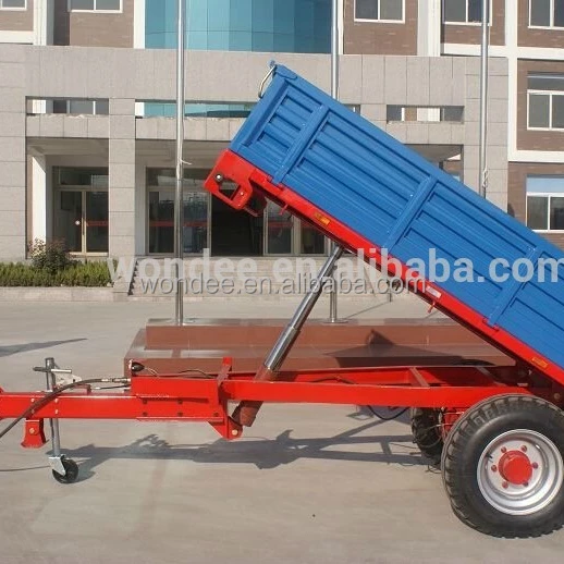 Europe Type 2ton Tractor Tipping Trailer for Sale on m.alibaba.com