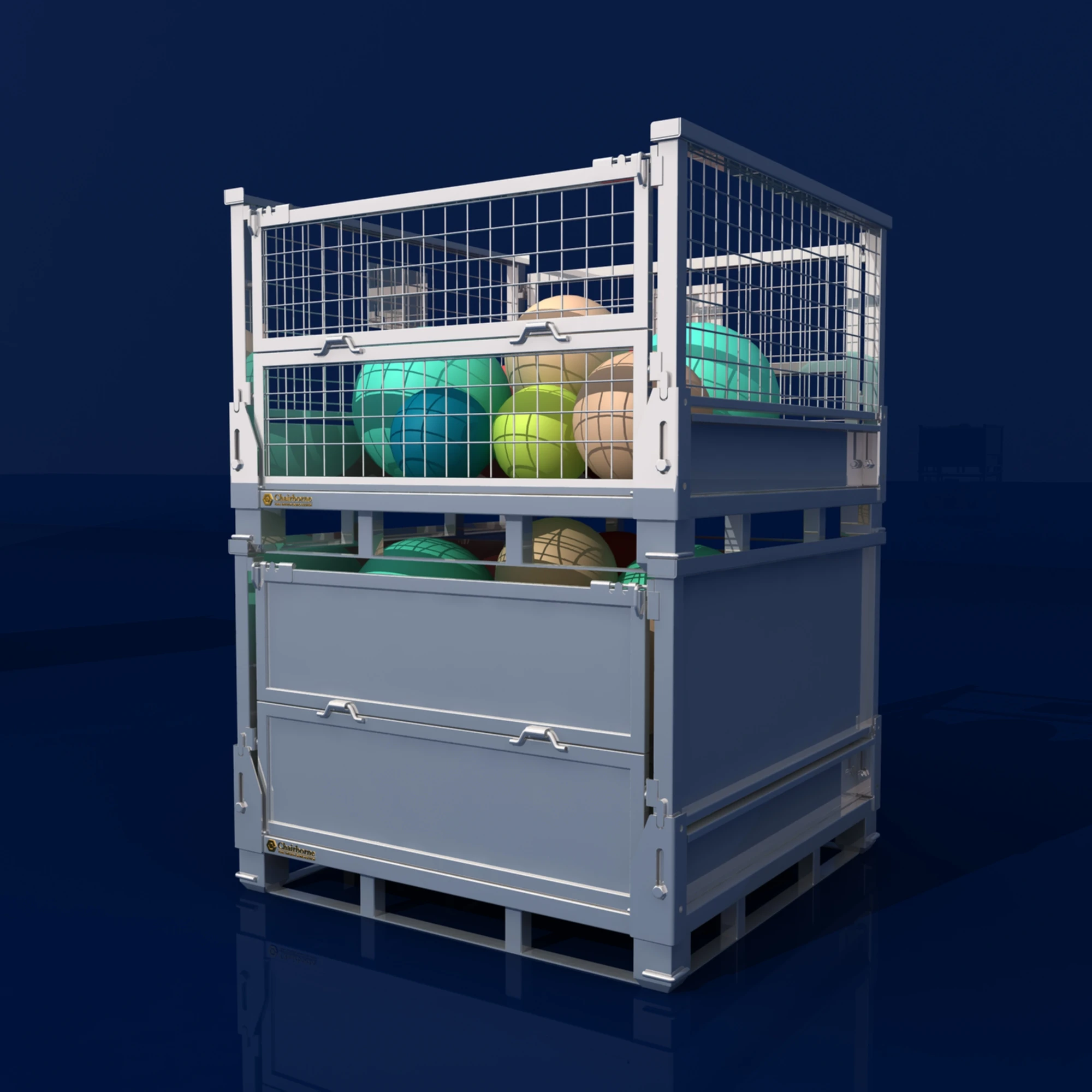 Folding Metal Durable Mesh Pallet Box