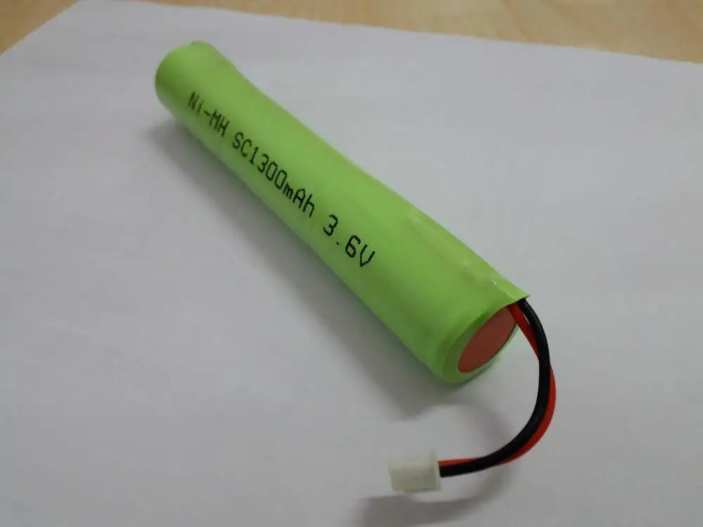 
 Ni-MH 3,6 V перезаряжаемая батарея SC1300mAh Высокая мощность  